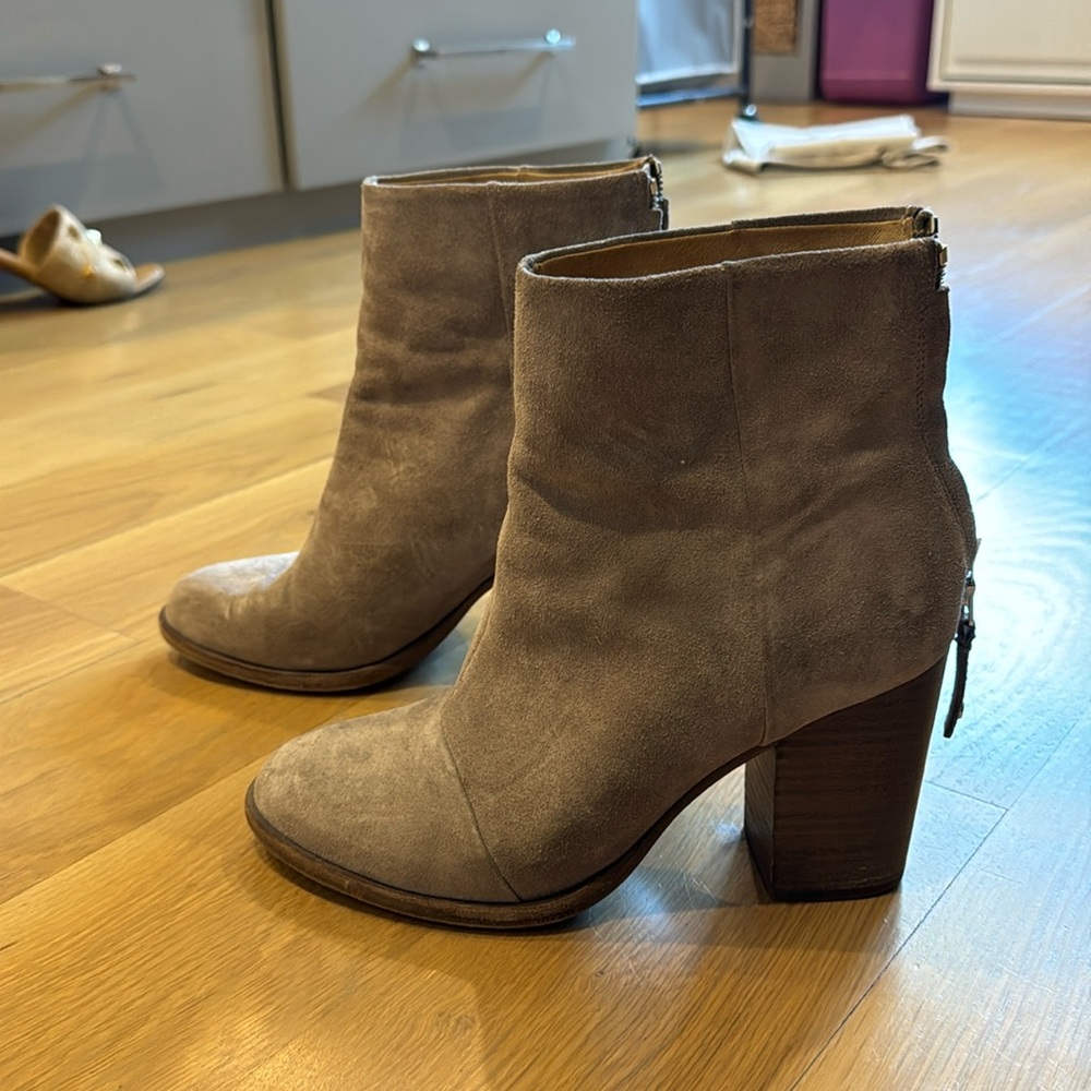 Rag And Bone Taupe Booties, Size 39 - image 1